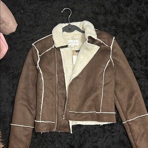 Brown Shearling Women's Jacket